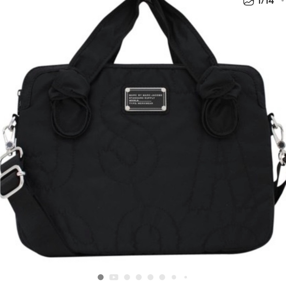 Marc Jacobs Elegant Black Laptop Bag